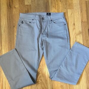 Ag Adriano Goldschmied Slim straight Jeans in Light Gray